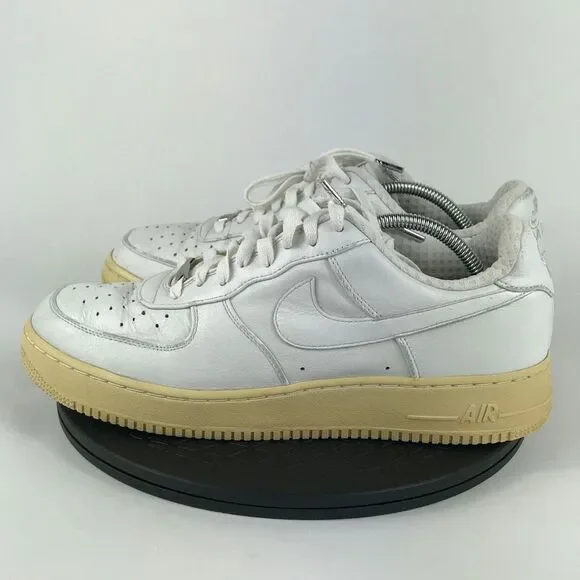 Nike Air Force 1 Premium White Leather 2006 315180-111 Men’s Size 12 - Picture 8 of 12